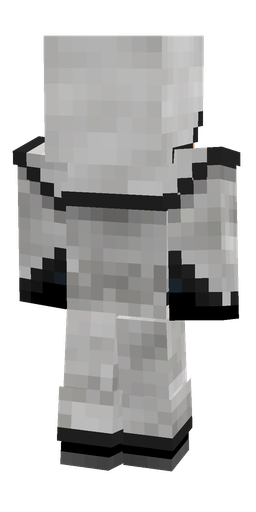 Black skin: body, back render