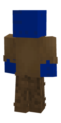 Blue skin: body, back render