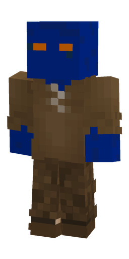 Blue skin: body, front render