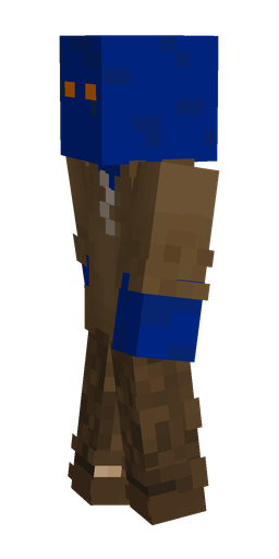 Blue skin: body, left side render