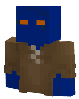 Blue skin: bust render
