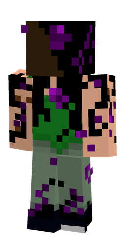 Black skin: body, back render