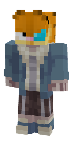 Blue skin: body, front render