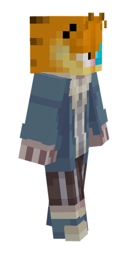 Blue skin: body, right side render