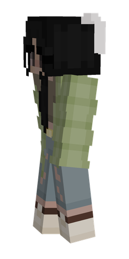Black skin: body, left side render