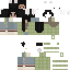 Black skin: raw texture render