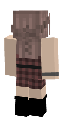 Black skin: body, back render