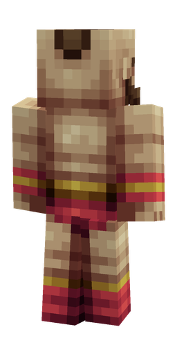 Brown skin: body, back render