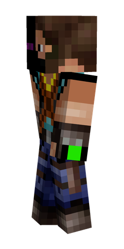 Black skin: body, left side render