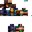 Black skin: raw texture render
