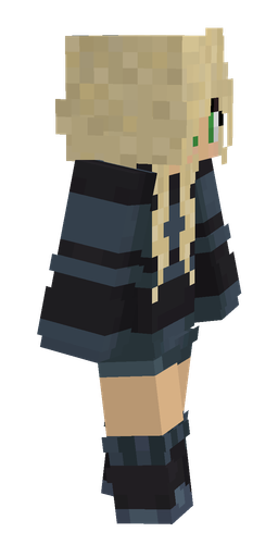 Black skin: body, right side render