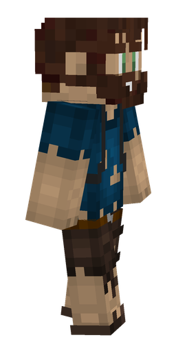 Blue skin: body, right side render
