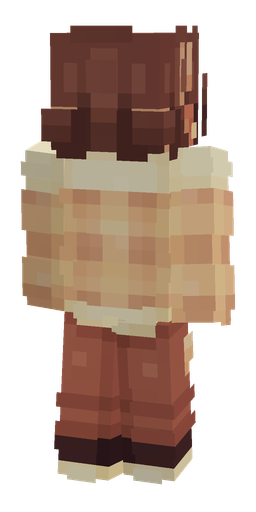 Orange skin: body, back render
