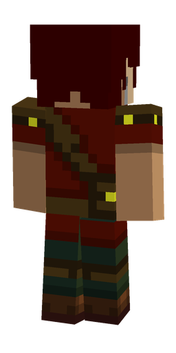 Black skin: body, back render