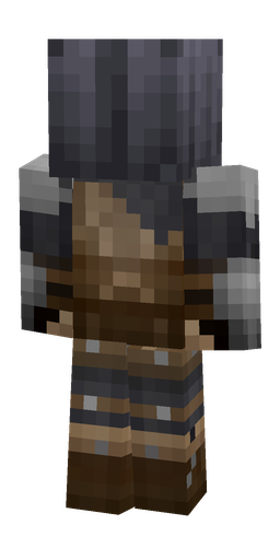 Black skin: body, back render