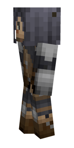 Black skin: body, left side render