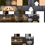 Black skin: raw texture render