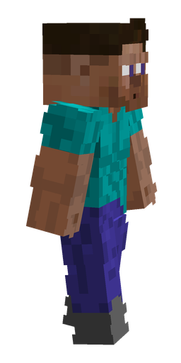 Blue skin: body, right side render