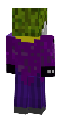 Green skin: body, back render