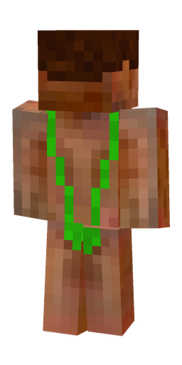 Brown skin: body, back render