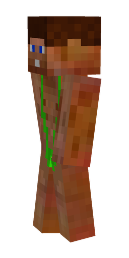Brown skin: body, left side render