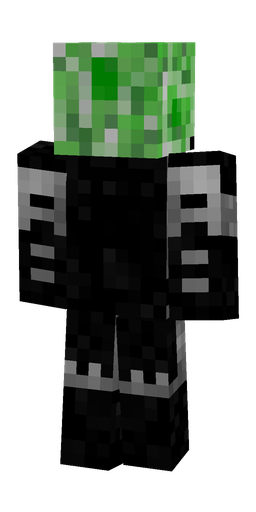 Black skin: body, back render