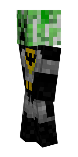 Black skin: body, left side render