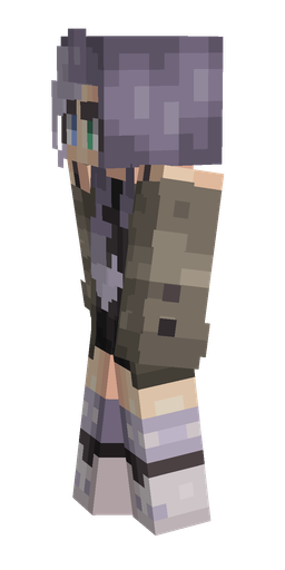 Black skin: body, left side render