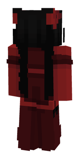 Black skin: body, back render