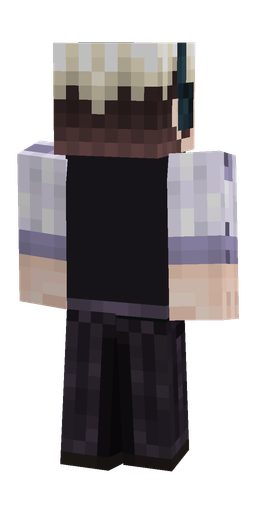 Black skin: body, back render