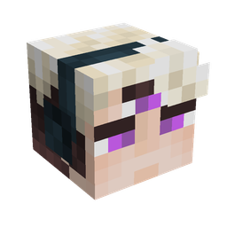 Black skin: head render