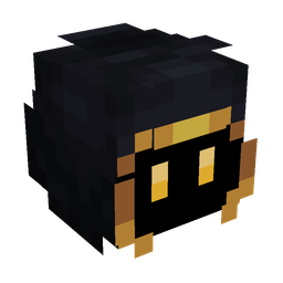 Black skin: head render