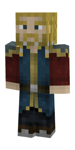Blue skin: body, front render