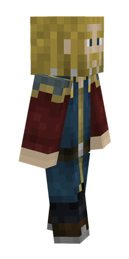 Blue skin: body, right side render