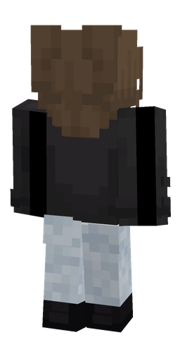Black skin: body, back render