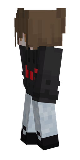 Black skin: body, left side render