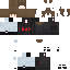 Black skin: raw texture render
