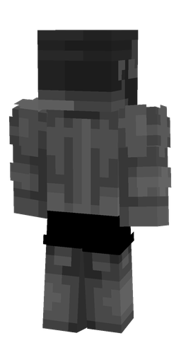 Black skin: body, back render