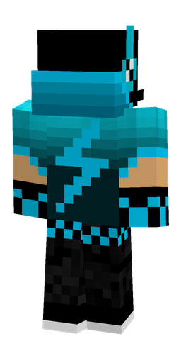 Black skin: body, back render