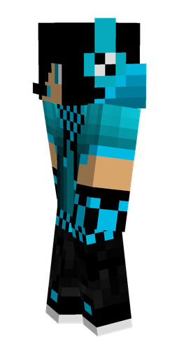 Black skin: body, left side render