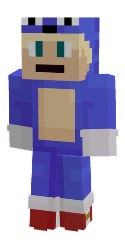 Blue skin: body, front render