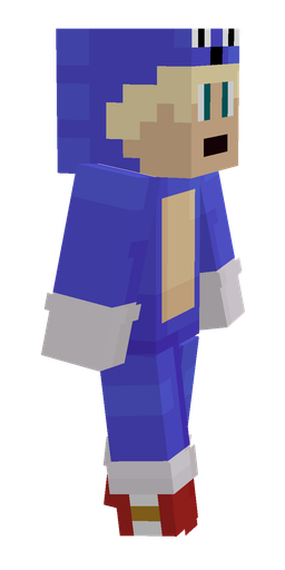 Blue skin: body, right side render