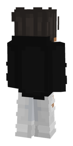Black skin: body, back render