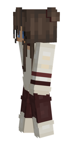 Brown skin: body, left side render
