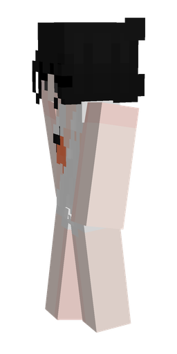 Black skin: body, left side render