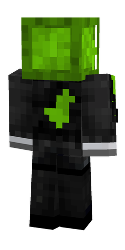 Black skin: body, back render