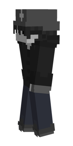 Black skin: body, left side render