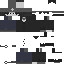 Black skin: raw texture render