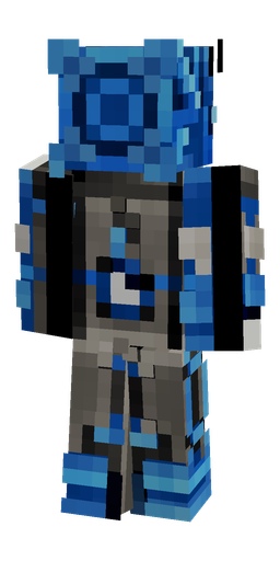 Black skin: body, back render