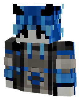 Black skin: bust render
